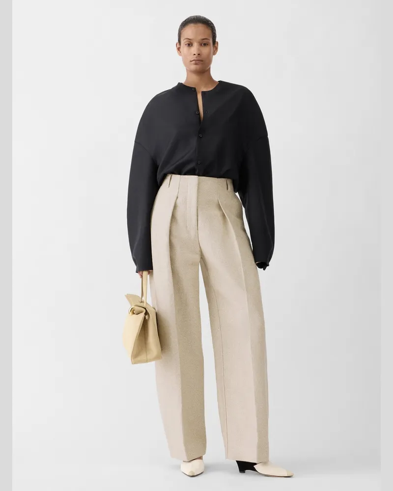 Jacquemus Le Pantalon Ovalo - Weiß Cremeweiß