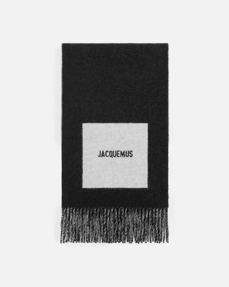 Jacquemus The Rond Carré Scarf - Black Black