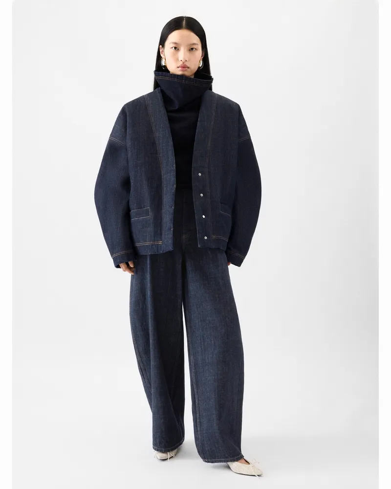 Jacquemus The De-nîmes Denim Cardigan - Dark Navy Dark