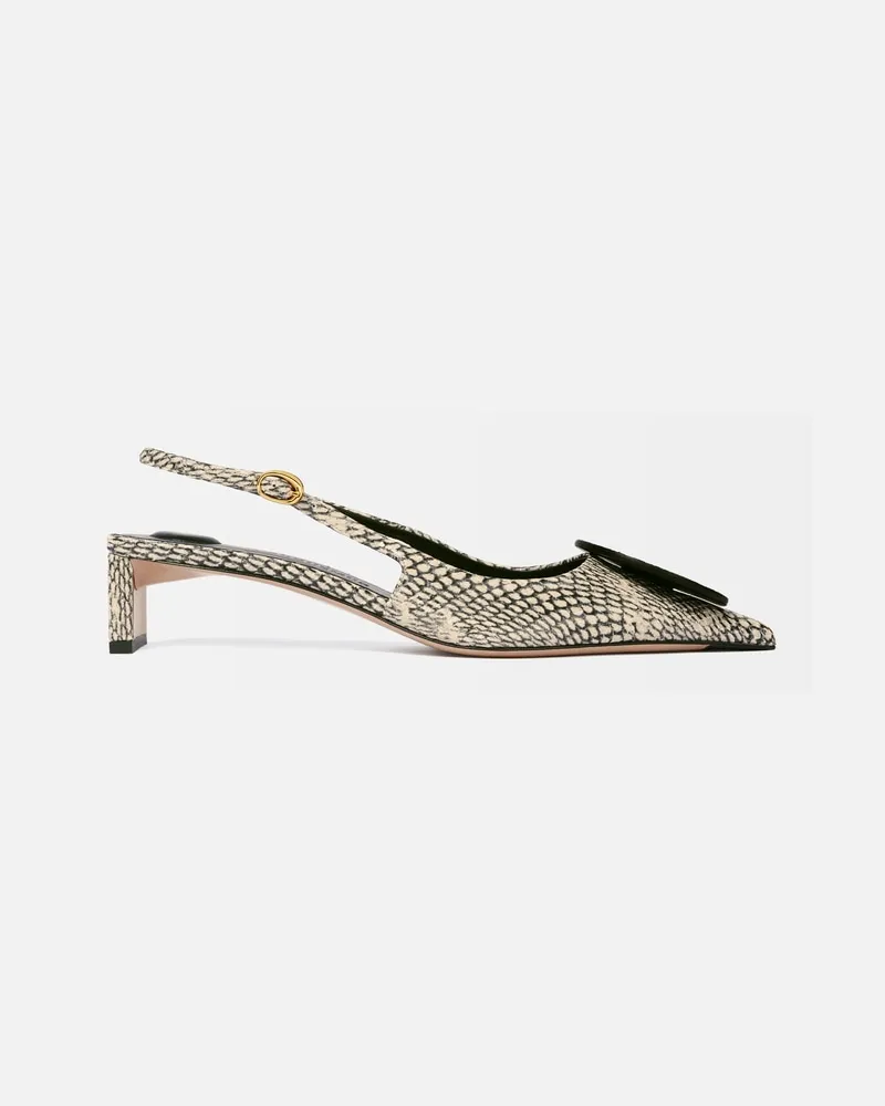 Jacquemus The Low Duelo Slingbacks - Beige Beige