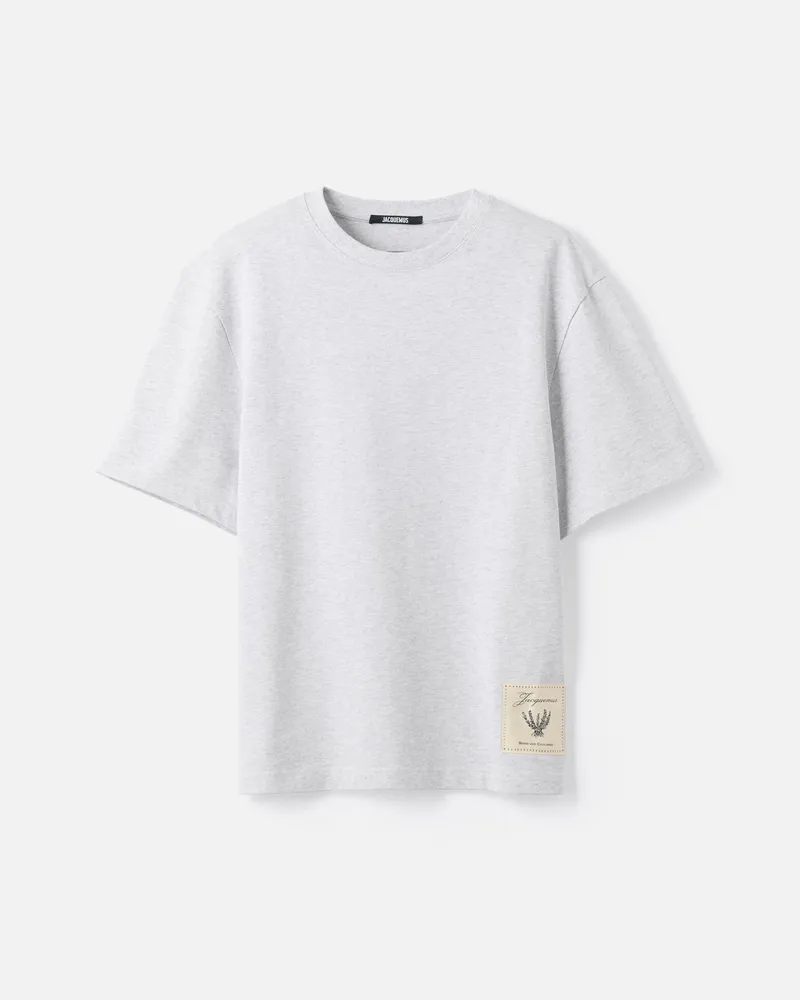 Jacquemus The Torneo Short-sleeve T-shirt - Rosemary Label Grey Rosemary
