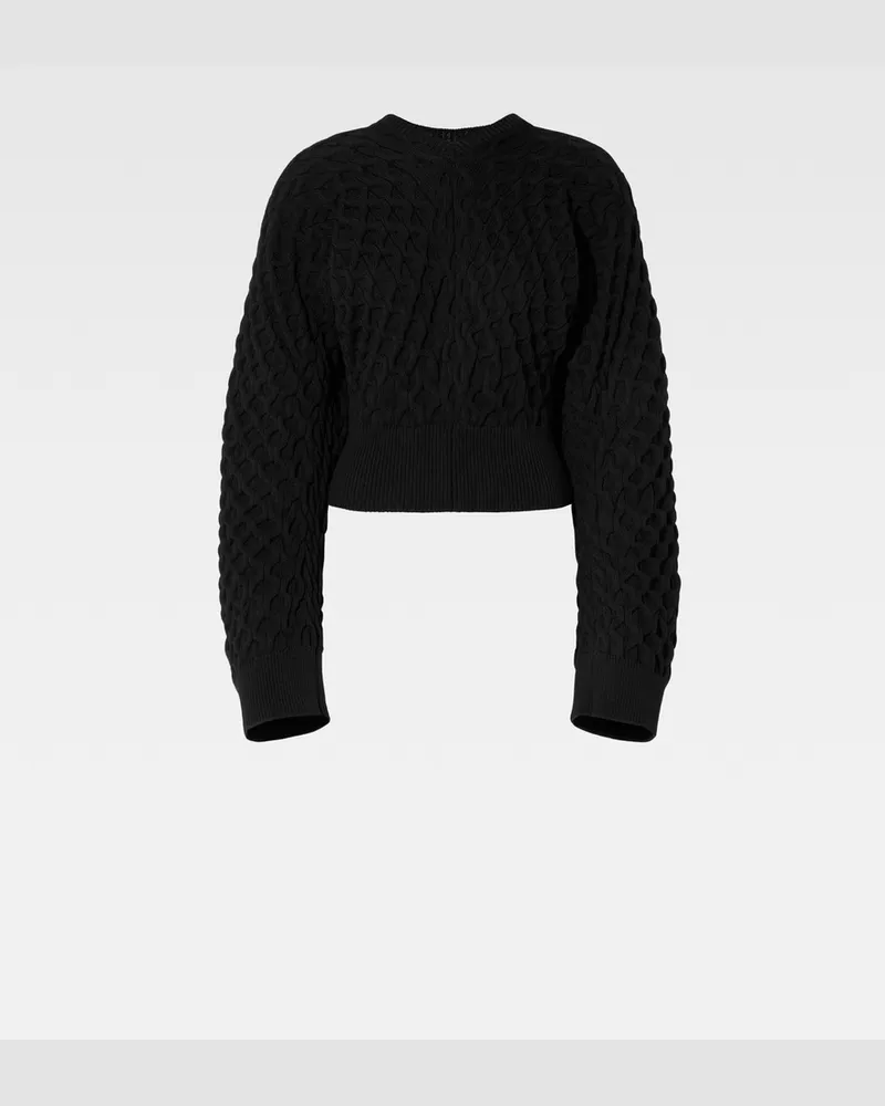Jacquemus The Torsade Puff Sweater - Black Black
