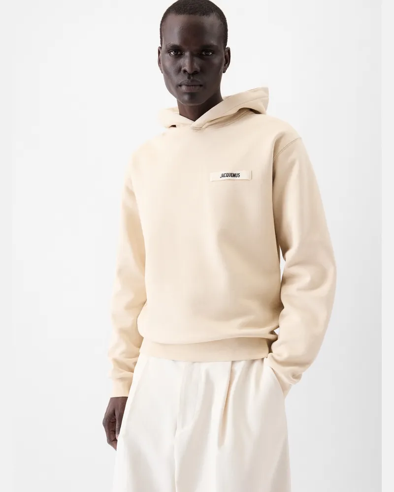 Jacquemus The Gros Grain Hoodie - Beige Beige