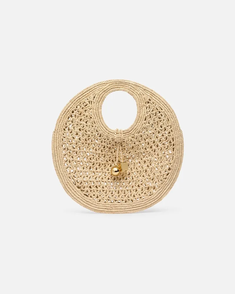 Jacquemus The Spiaggia Small Round Bag - Natural Natural