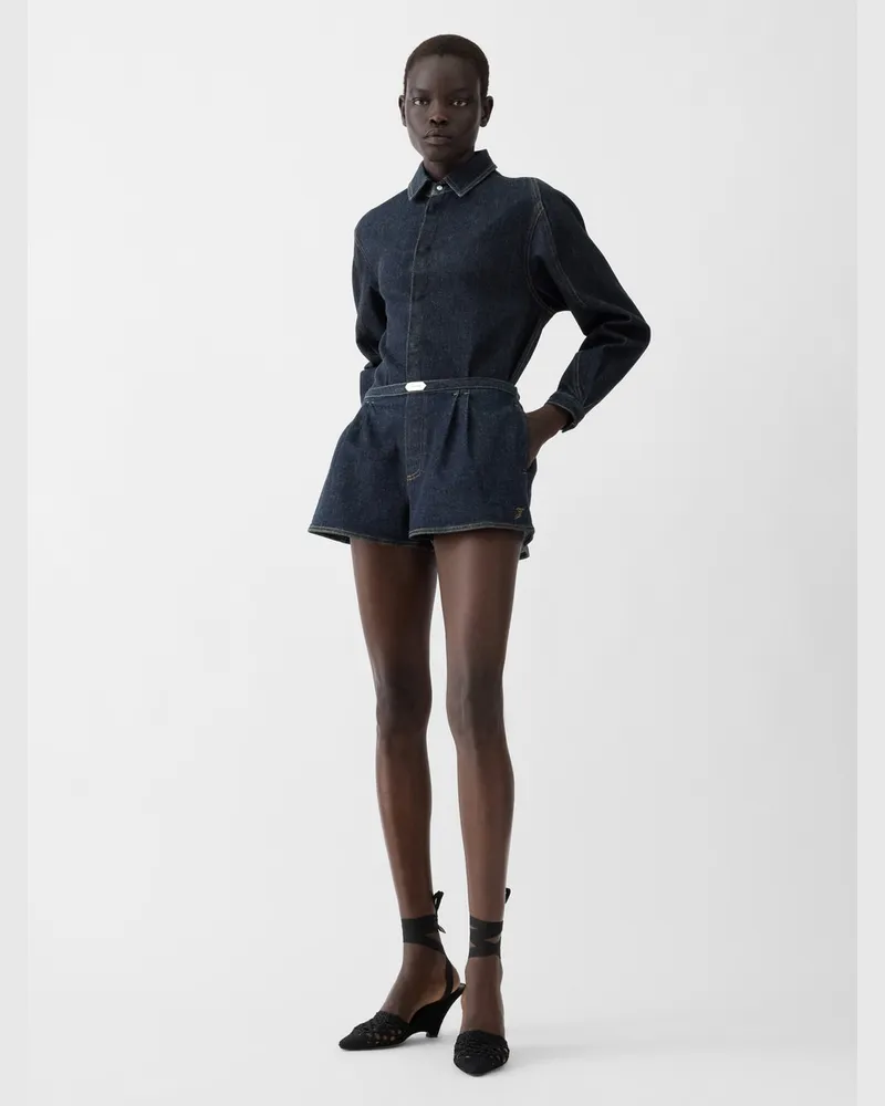 Jacquemus Le Short De-Nîmes Amelo - Blau Dunkelmarineblau