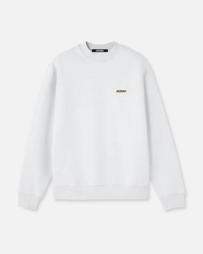 Jacquemus The Gros Grain Sweatshirt - Grey Grey