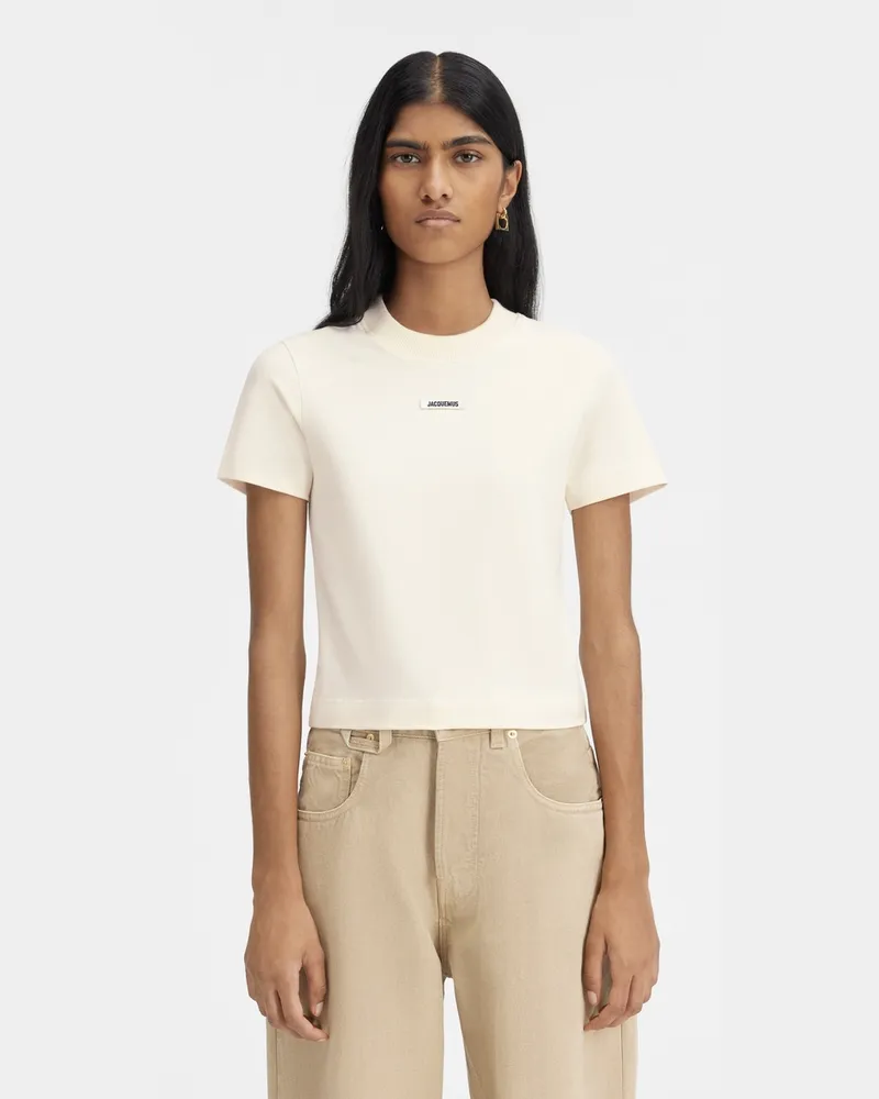 Jacquemus The Gros Grain T-shirt - Light Beige Light