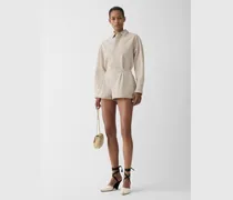 The Amelo De-nîmes Denim Shorts - Light Beige