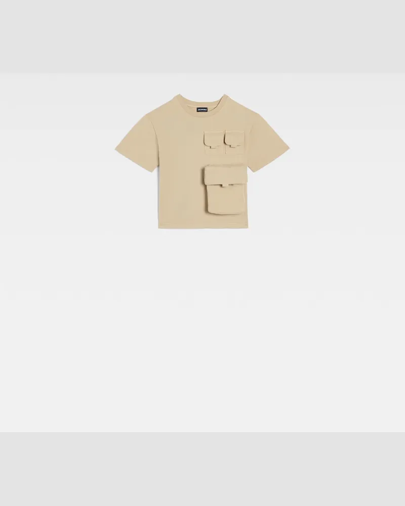 Jacquemus The Bolso Kids' T-shirt - Dark Beige Dark