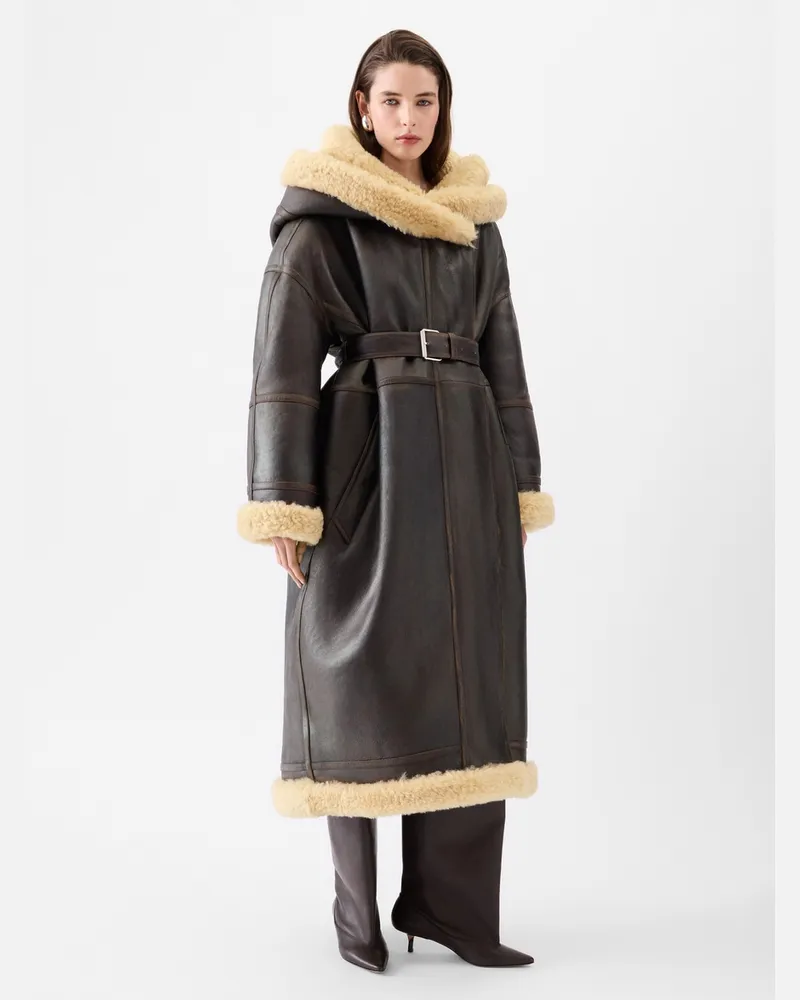 Jacquemus The Forro Coat - Dark Brown Dark