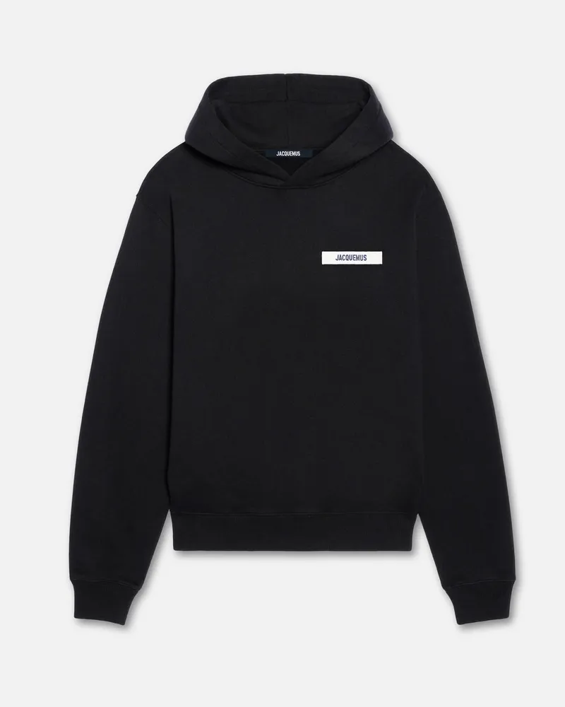 Jacquemus Le Hoodie Gros Grain - Schwarz Schwarz