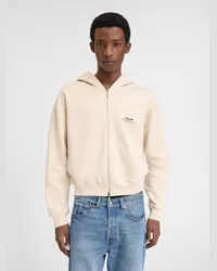 Jacquemus The Gros Grain Zipped Hoodie - Beige Beige