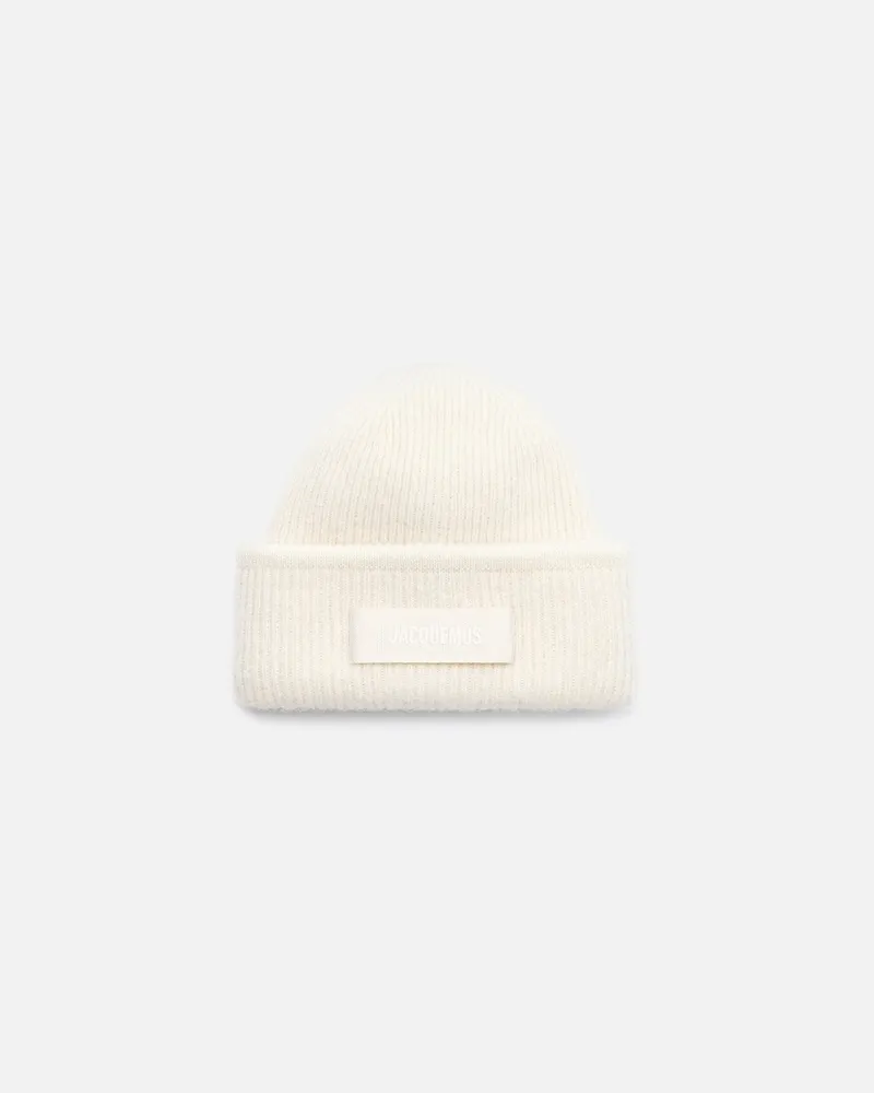 Jacquemus Le Bonnet Gros Grain - Weiß Cremeweiß