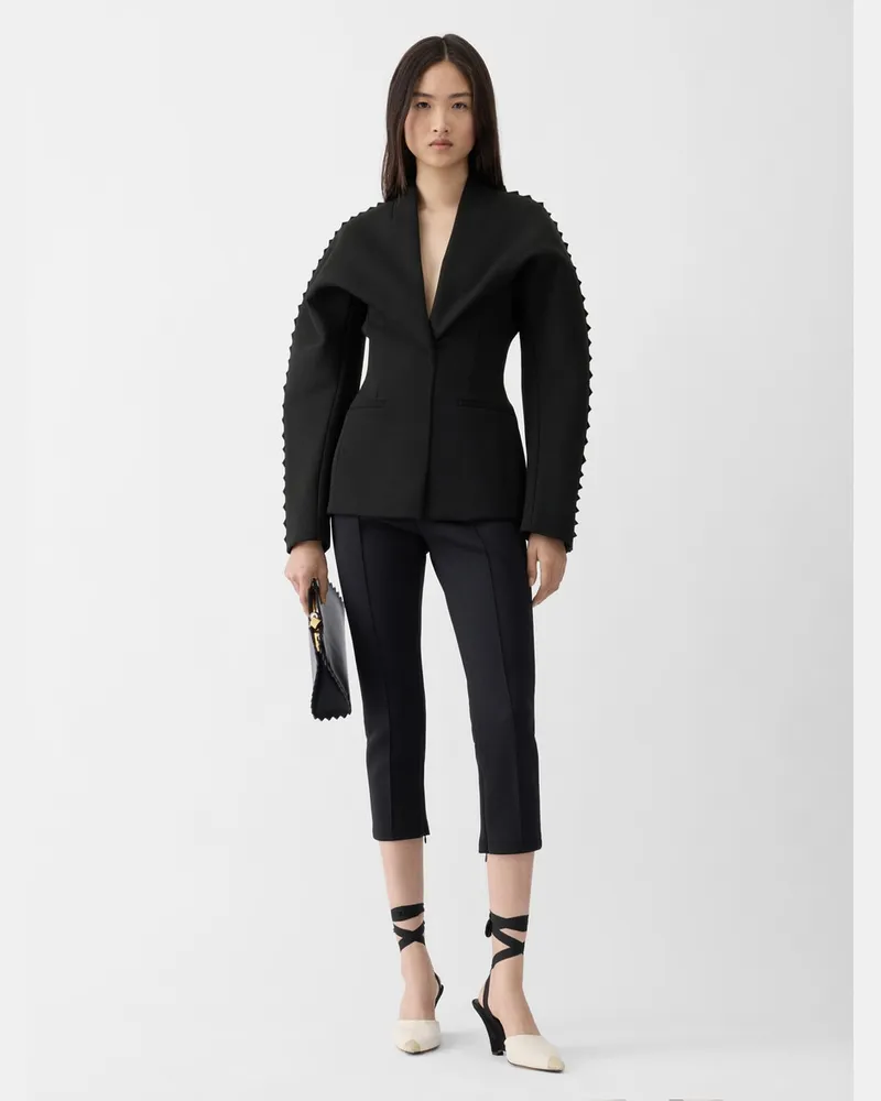Jacquemus The Châle Jacket - Black Triangles Crest Black