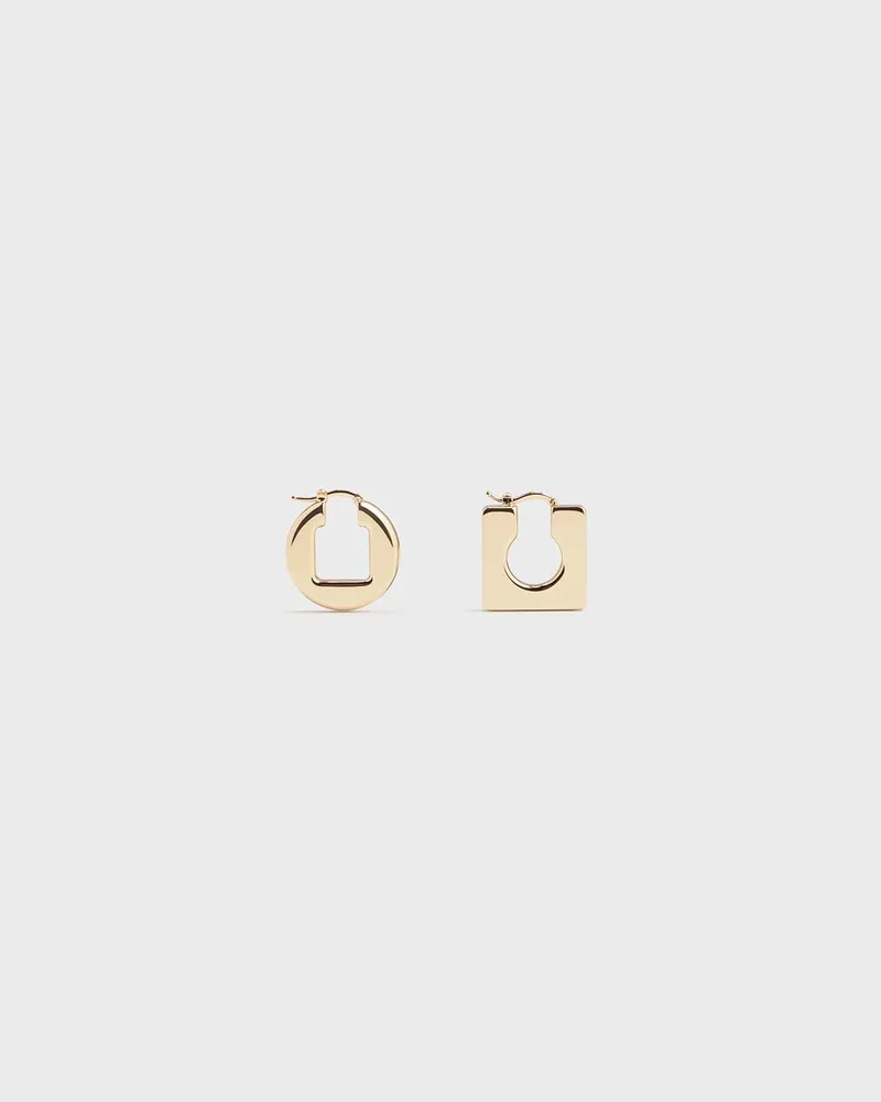 Jacquemus Les Boucles Rond Carré - Light Gold Light