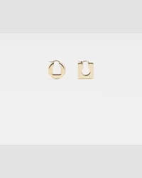 Jacquemus The Rond Carré Earrings - Light Gold Light