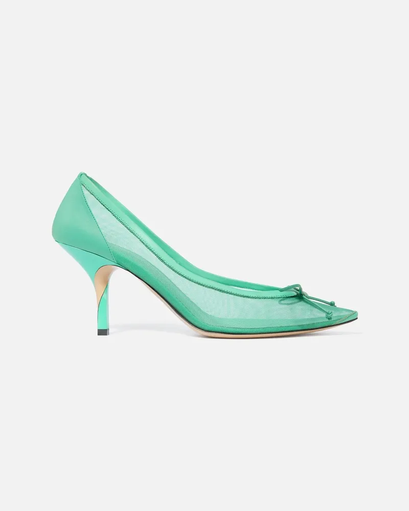 Jacquemus The Tourni Heels - Dark Mint Dark