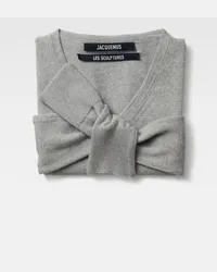 Jacquemus The Rica Scarf - Grey Grey