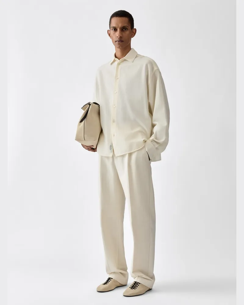 Jacquemus Das Losange Hemd - Weiß Cremeweiß