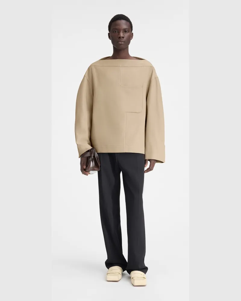 Jacquemus The Afor Meno Top Beige