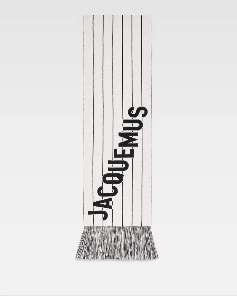 Jacquemus The Liga Scarf - Black/White Black