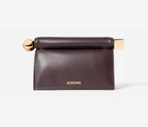 Die Rond Carré Clutch - Midnight Braun