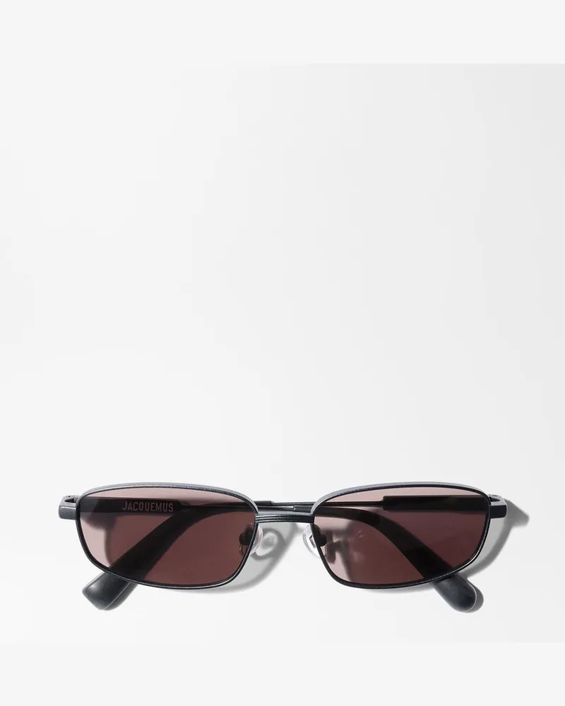 Jacquemus Die Sera Sonnenbrille - Schwarz Matt Schwarz