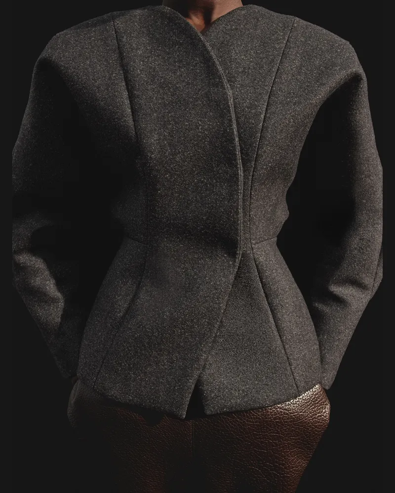 Jacquemus Die Paloma Jacke - Dark Braun Dark