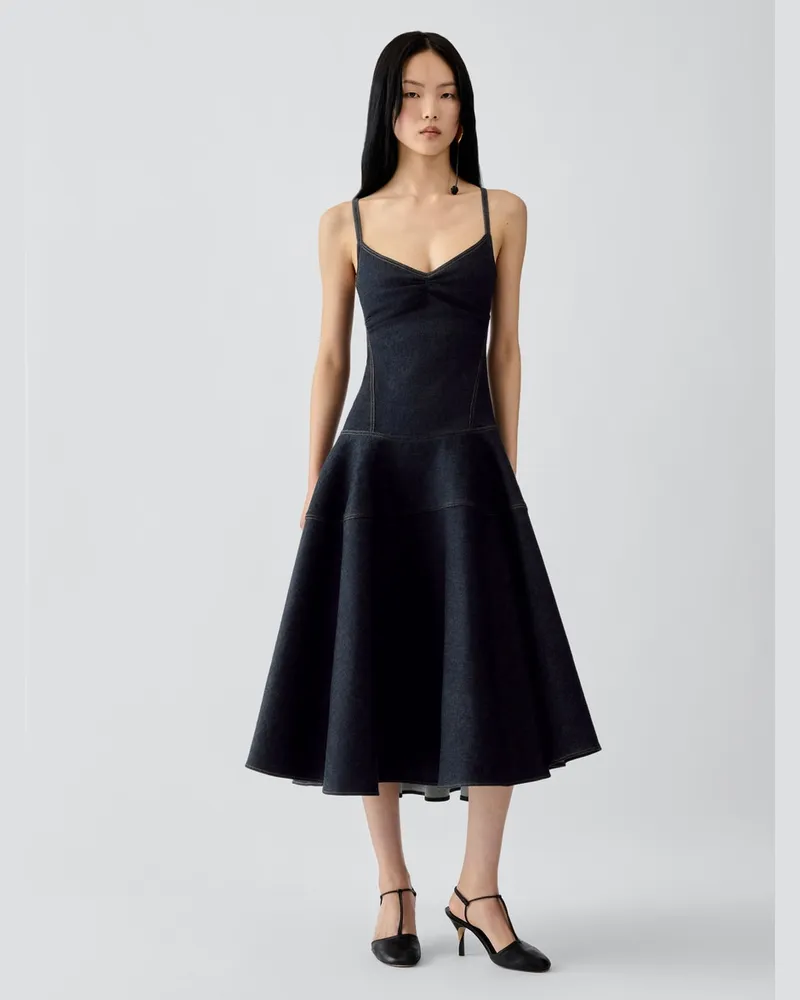 Jacquemus La Robe De-Nîmes Pina - Blau Dunkelmarineblau