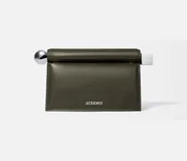 The Rond Carré Clutch - Dark Khaki