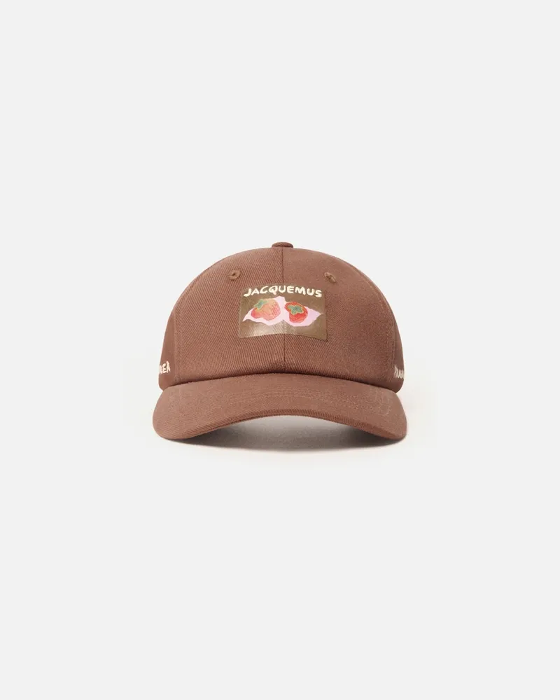Jacquemus Die Bonjour Korea Baseballkappe - Korea Persimmon Braun Korea