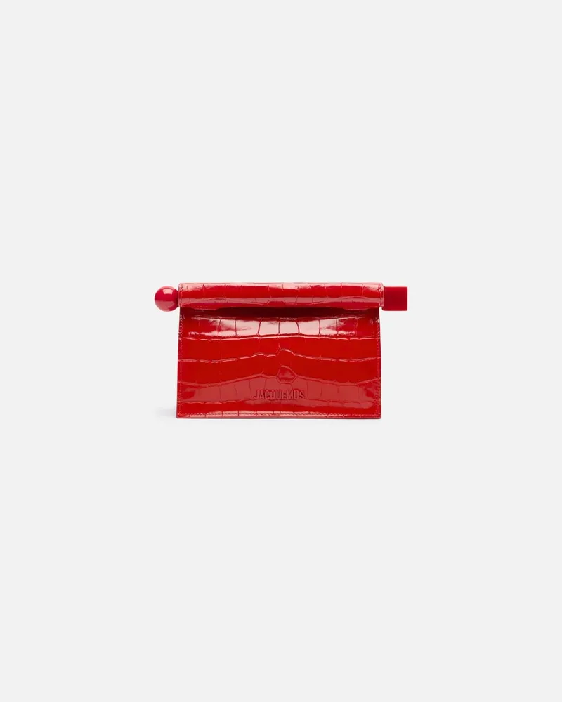 Jacquemus The Small Rond Carré Clutch - Red Red