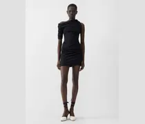Das Drapeado Minikleid - Schwarz