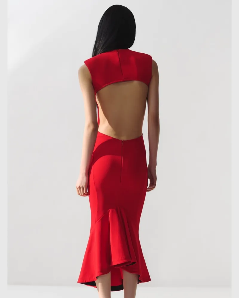 Jacquemus Das Palmier Kleid - Rot Rot
