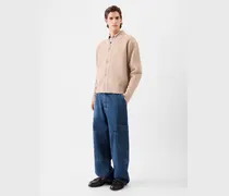 The Carré De-nîmes Denim Cargo Pants - Navy