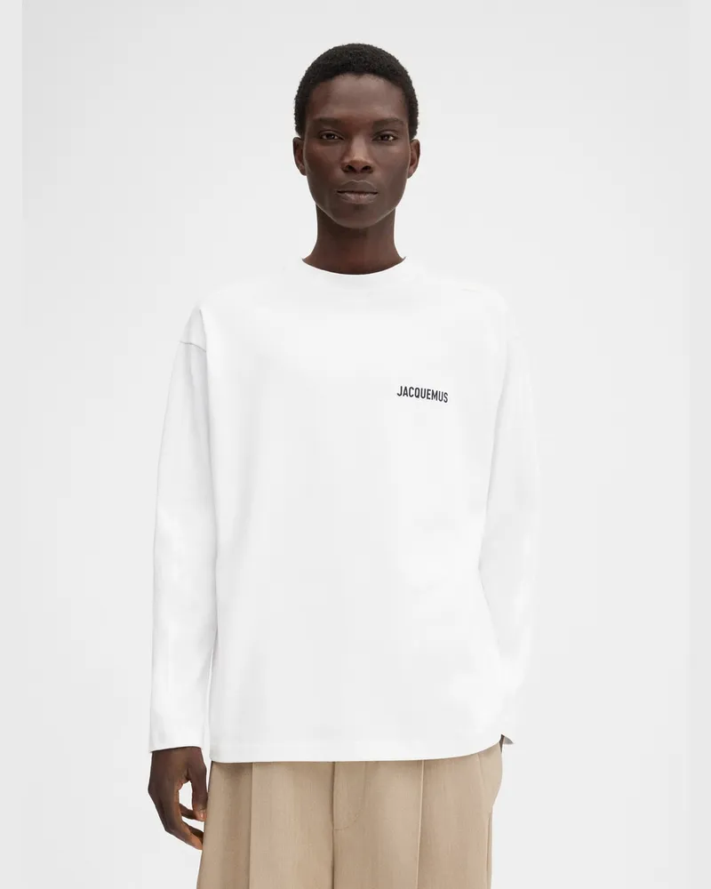 Jacquemus The Courchevel Address Long-sleeve T-shirt - Courchevel White Courchevel