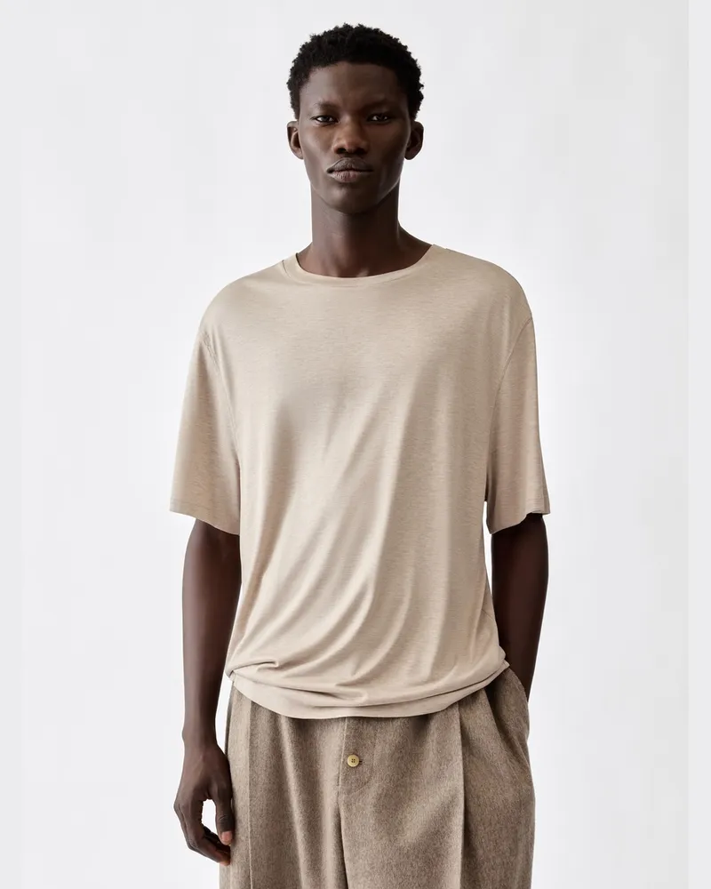 Jacquemus Das Soie T-Shirt - Beige Beige