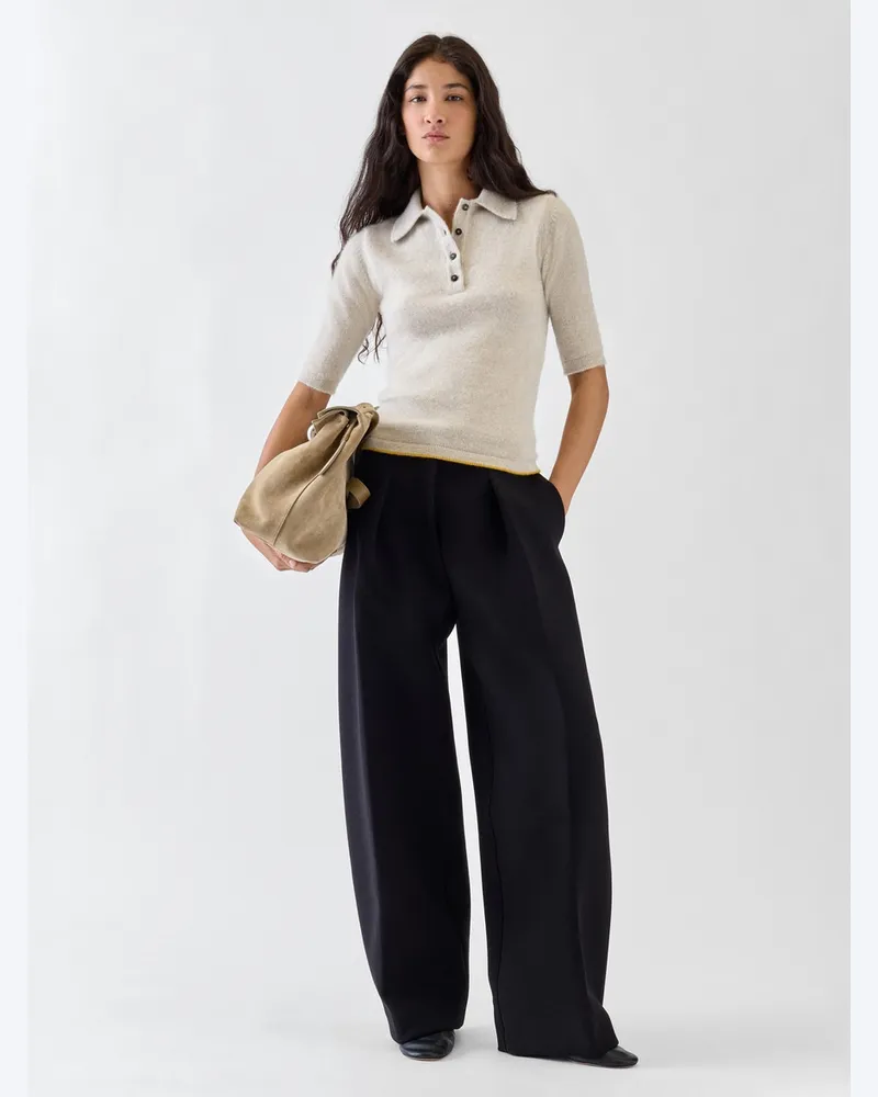 Jacquemus Das Cachemire Polohemd - Beige Hellbeige
