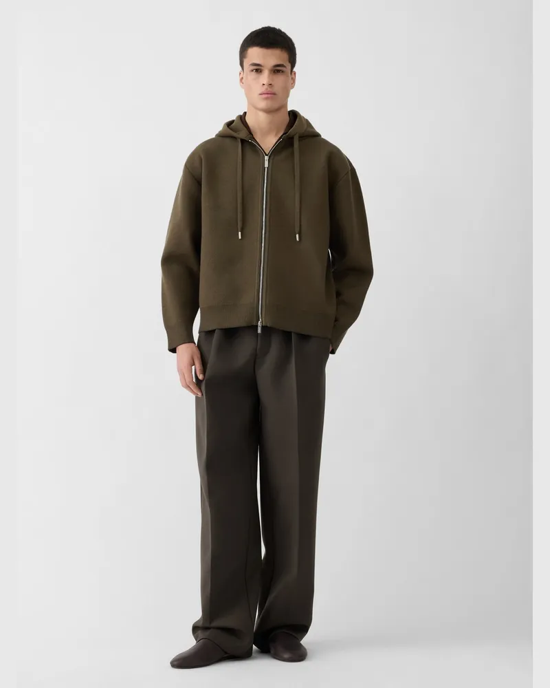 Jacquemus The Piqué Hooded Cardigan - Multi Khaki Multi