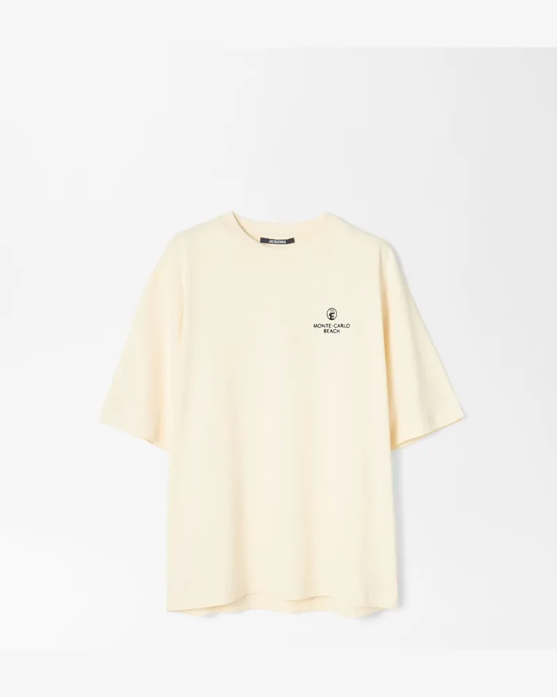 Jacquemus The Monaco T-shirt - Black Print Monte Carlo Black