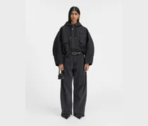 The Caraco Cropped Parka - Black