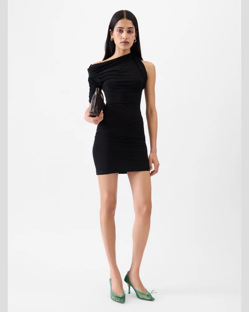 Jacquemus La Mini Robe Drapeado - Schwarz Schwarz