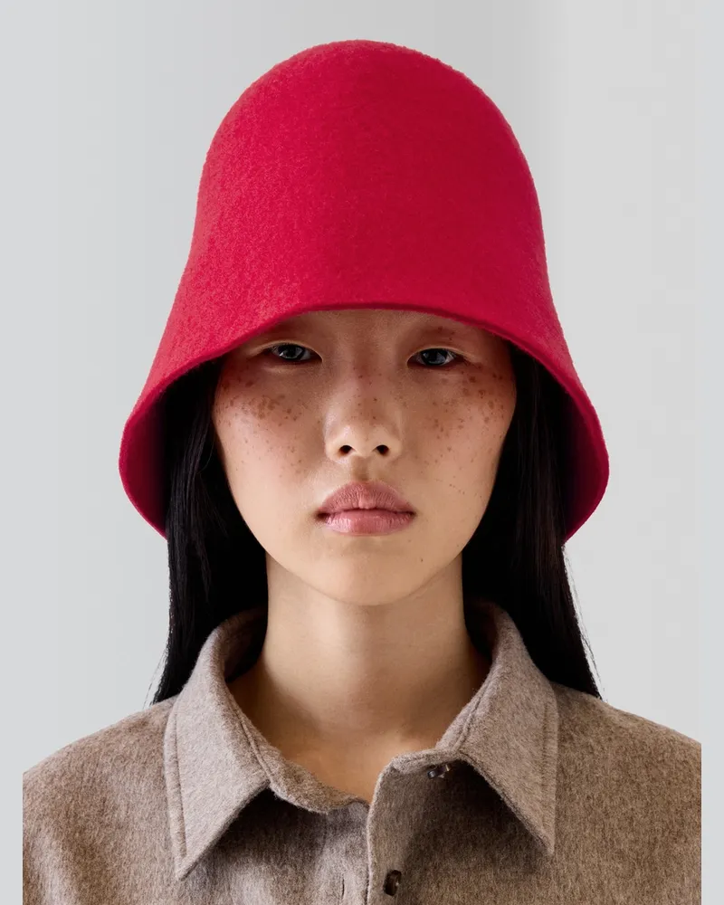 Jacquemus Der Cloche Hut - Rot Rot