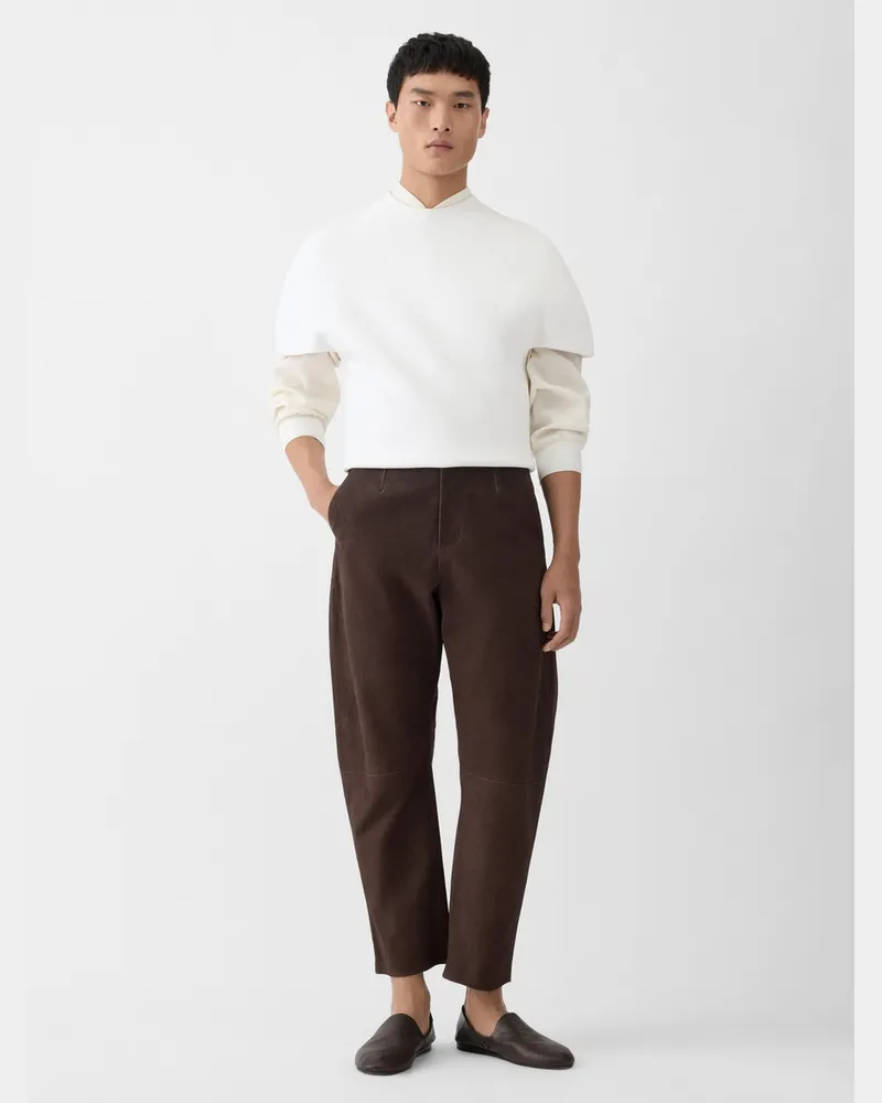 Jacquemus The Gardian Leather Pants - Dark Brown Dark