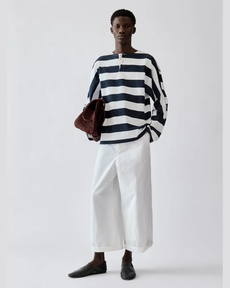 Jacquemus The Marinière Long-sleeve T-shirt - Print Vertical Stripes Print