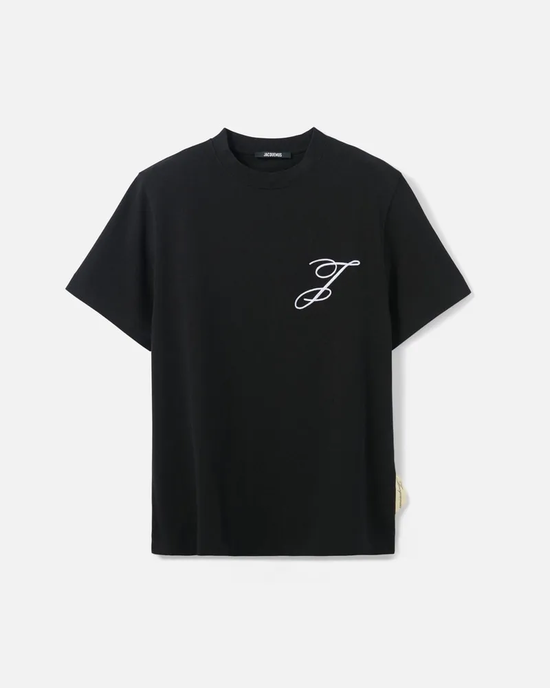 Jacquemus Das Logo T-Shirt - Schwarz Schwarz