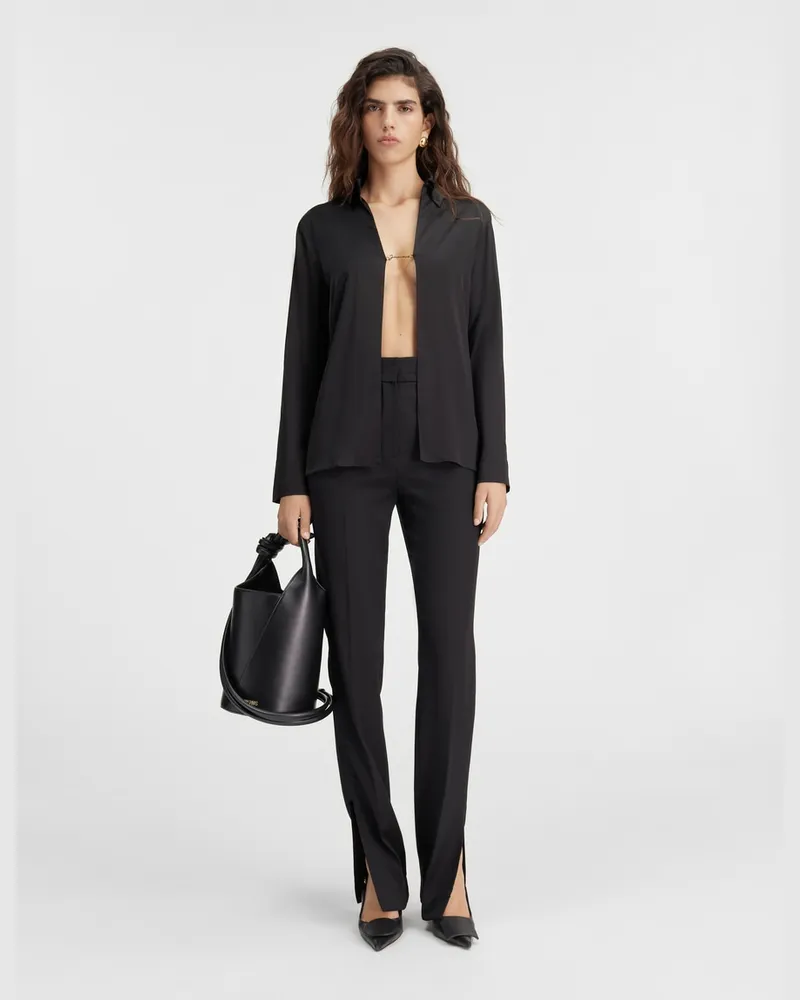Jacquemus The Notte Shirt - Black Black
