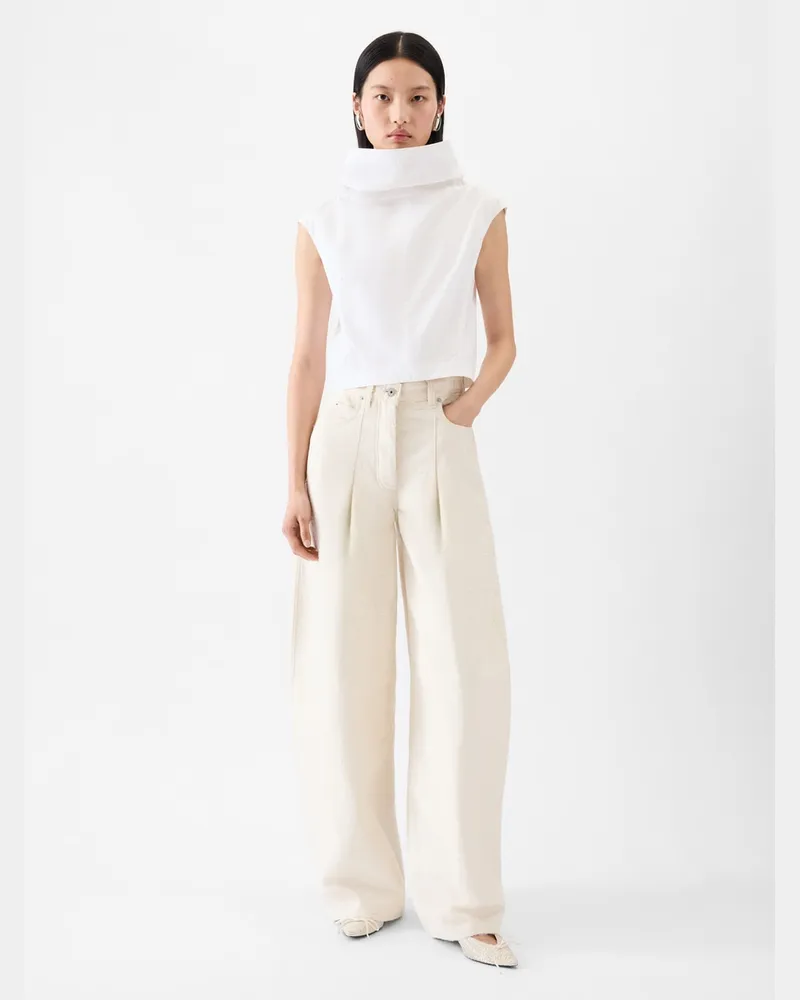 Jacquemus The Ovalo De-nîmes Denim Pants - Off-White Off-white