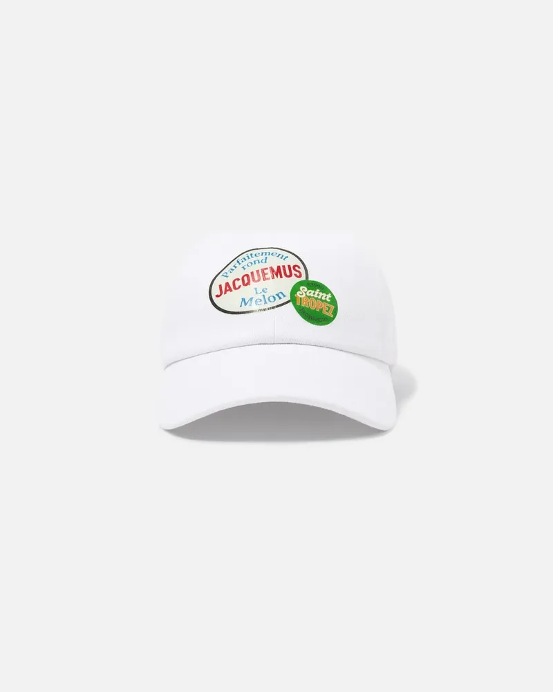 Jacquemus The Saint Tropez Baseball Cap - St Tropez Melon White St