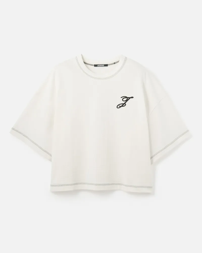 Jacquemus Le T-shirt Letro - Weiß Cremeweiß